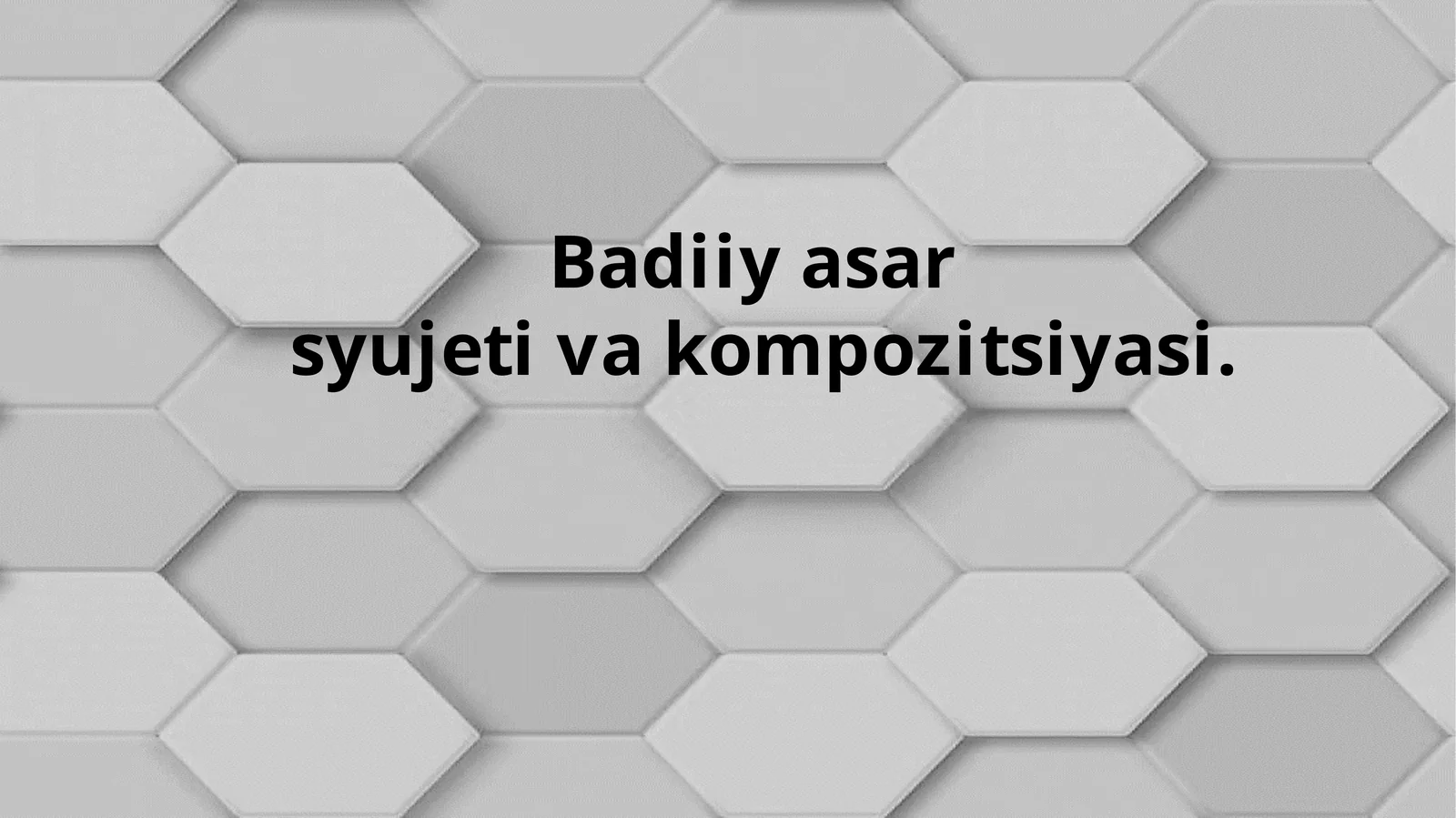 Badiiy asar syujeti 1