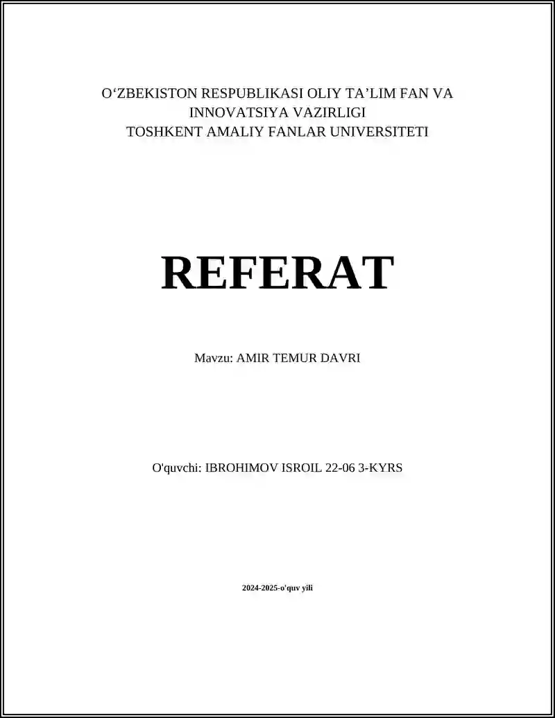 Amir Temur davri