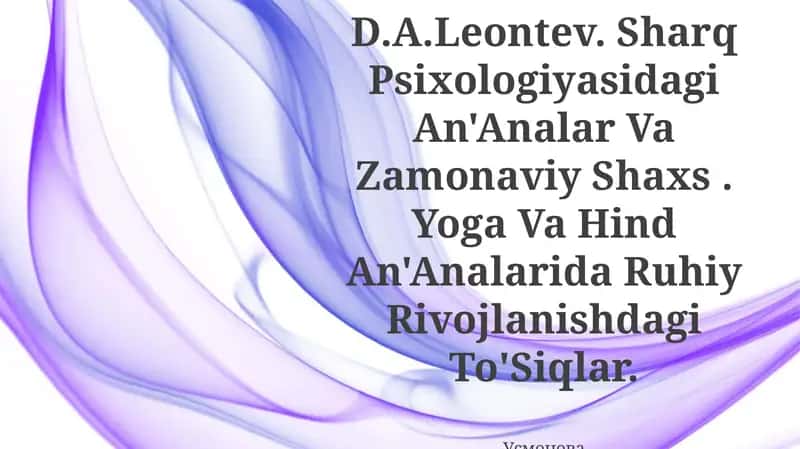 Rus Psixologiyasidagi Zamonaviy Shaxs Nazariyalari 1