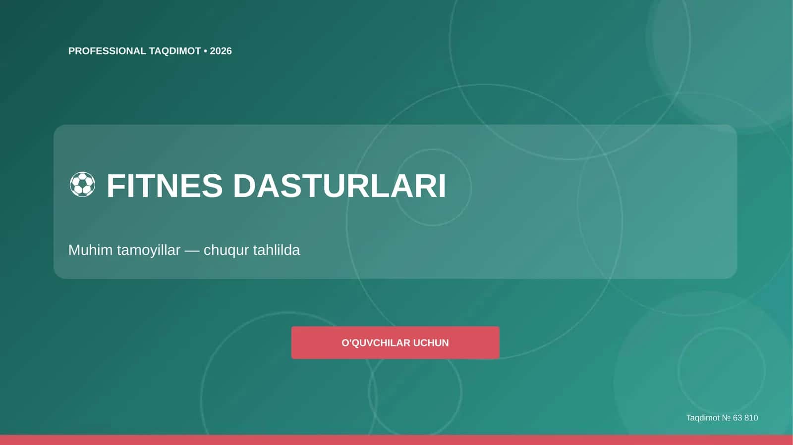 FITNES DASTURLARI 1