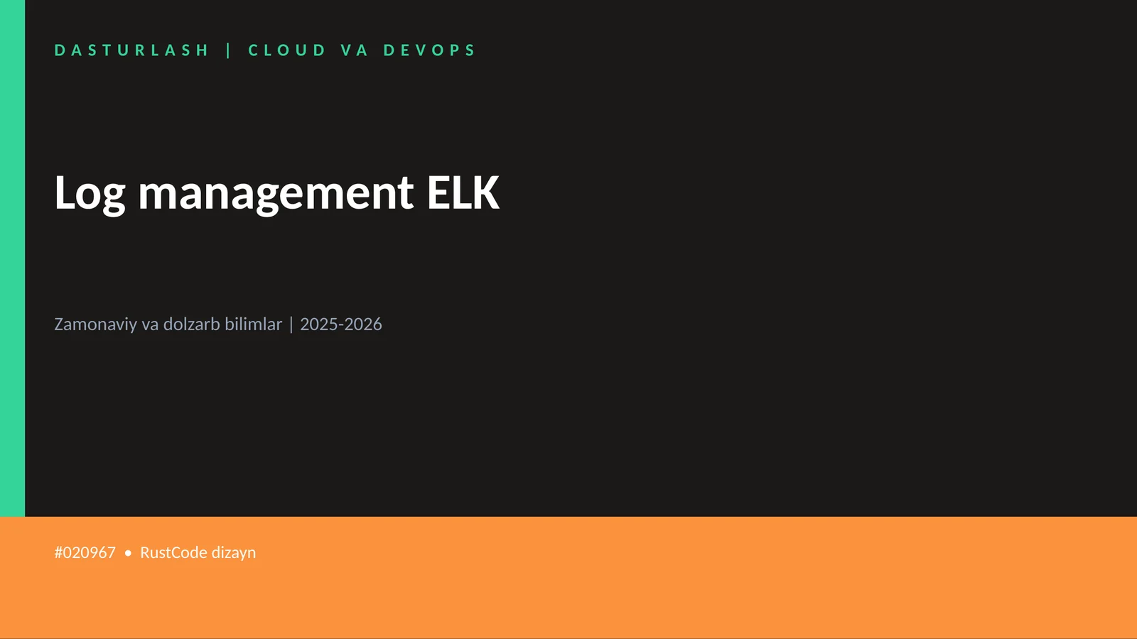 Log management ELK 1
