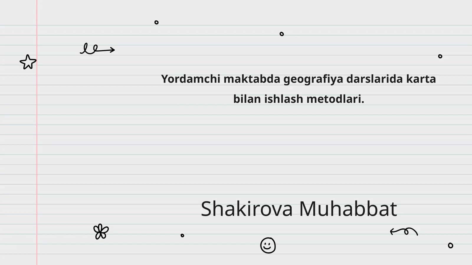 Yordamchi maktabda geografiya darslarida karta bilan ishlash metodlari 1