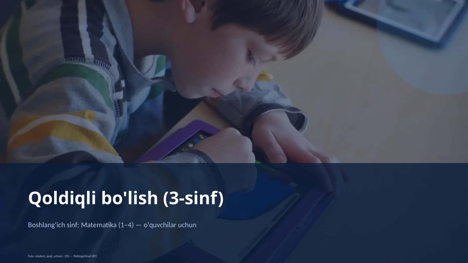 Qoldiqli bo'lish (3-sinf) 1