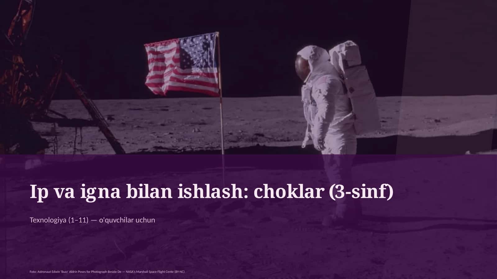 Ip va igna bilan ishlash: choklar (3-sinf) 1