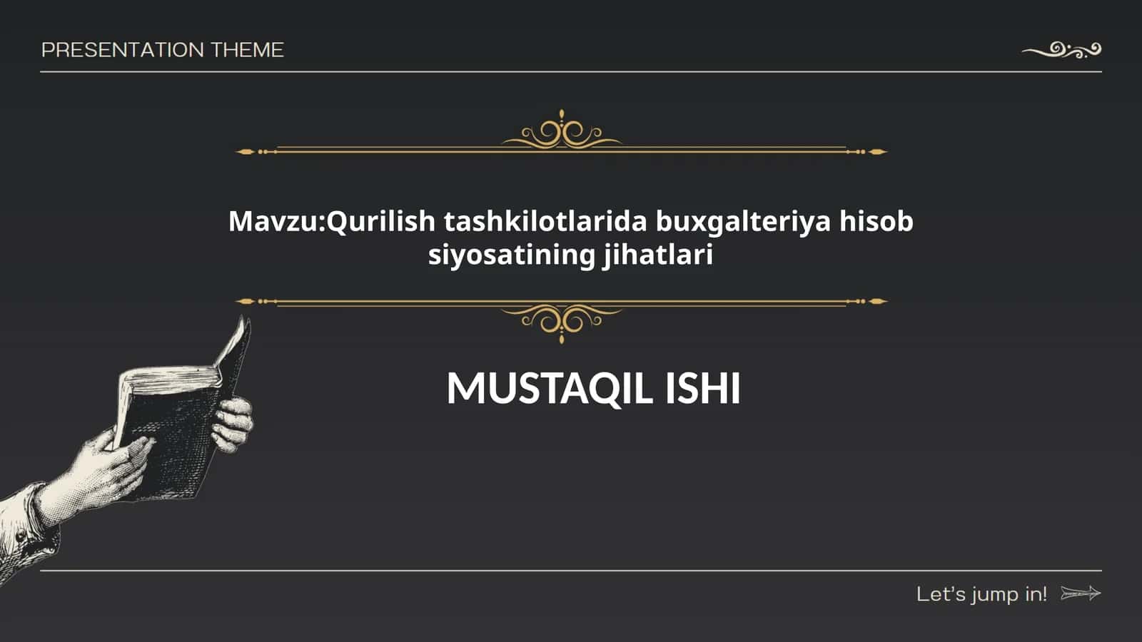 Qurilish tashkilotlarida buxgalteriya hisob siyosatining jihatlari 1