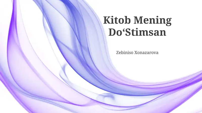 Kitob Mening DoʻStimsan 1