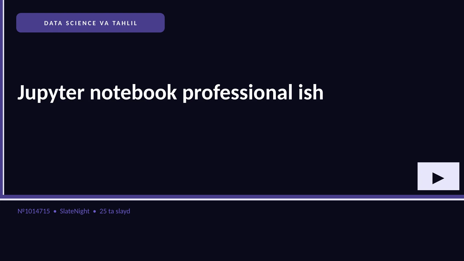 DATA SCIENCE VA TAHLIL 1