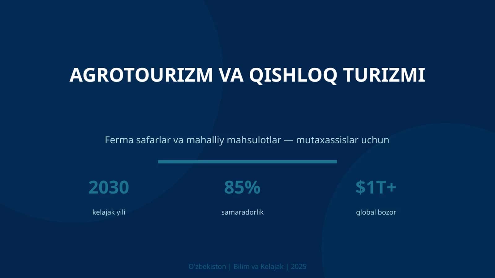 Agrotourizm va qishloq turizmi 1