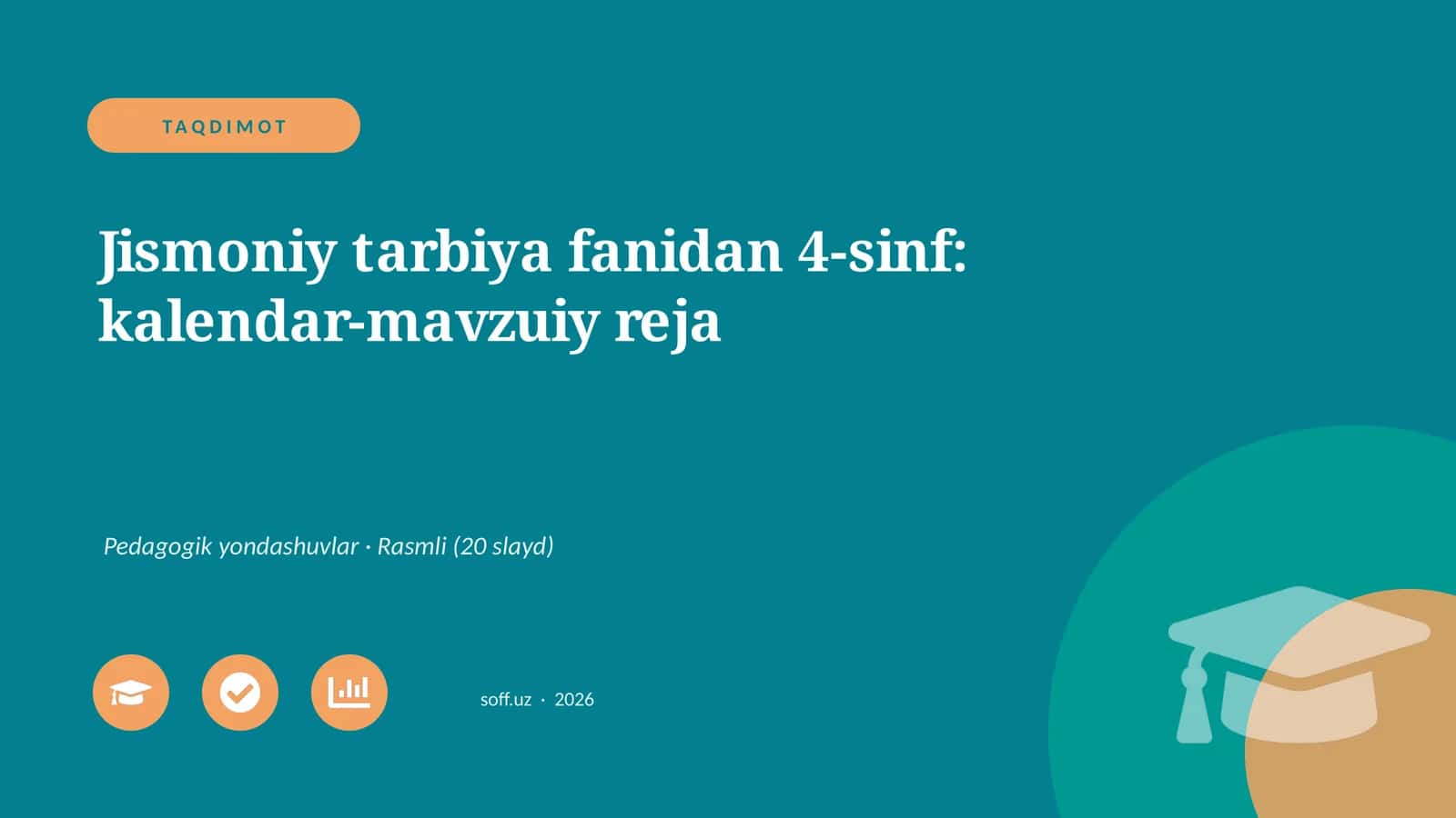 Jismoniy tarbiya fanidan 4-sinf: kalendar-mavzuiy reja 1