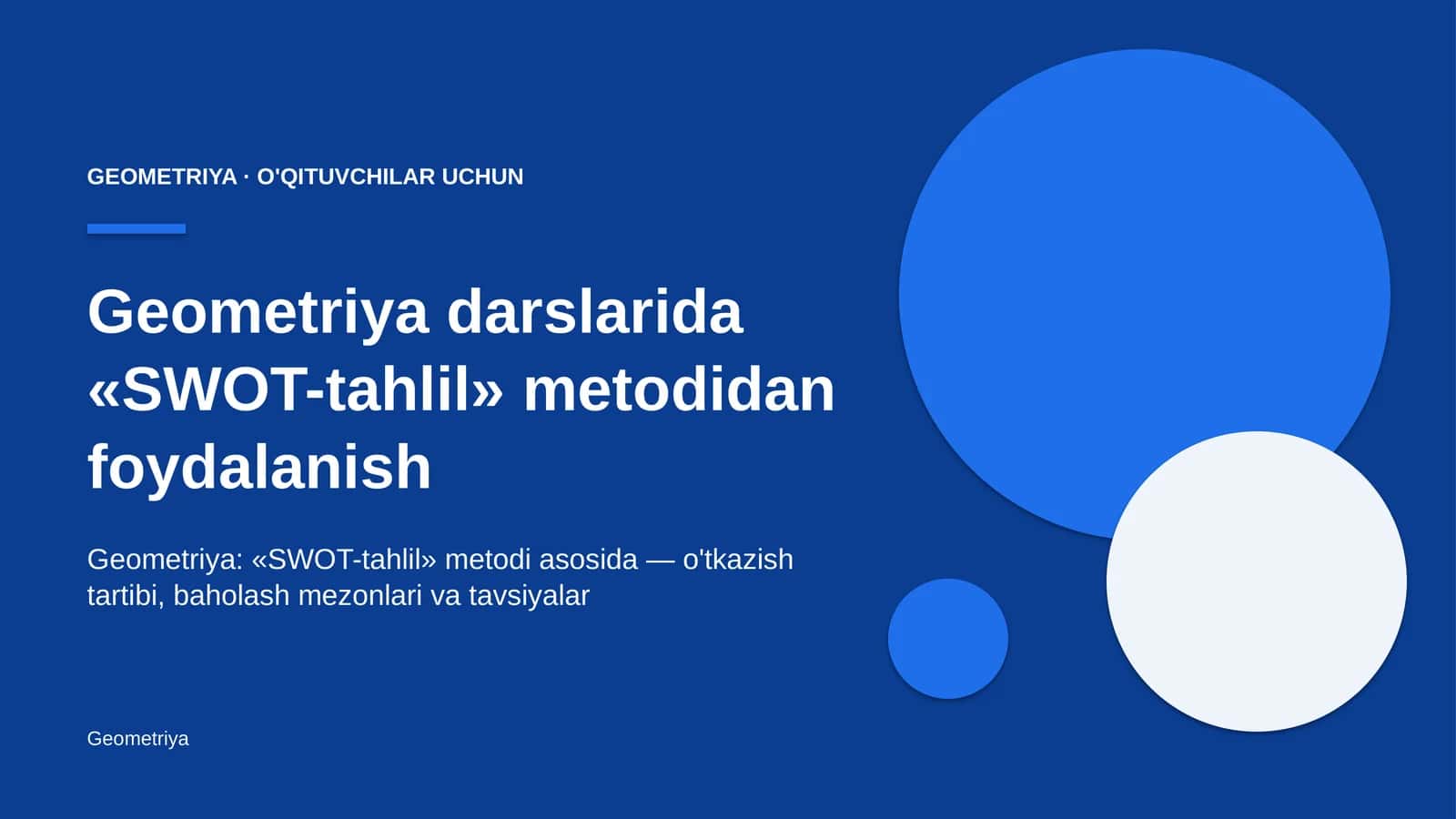 geometriya darslarida swot tahlil metodidan foydalanish 3230 1