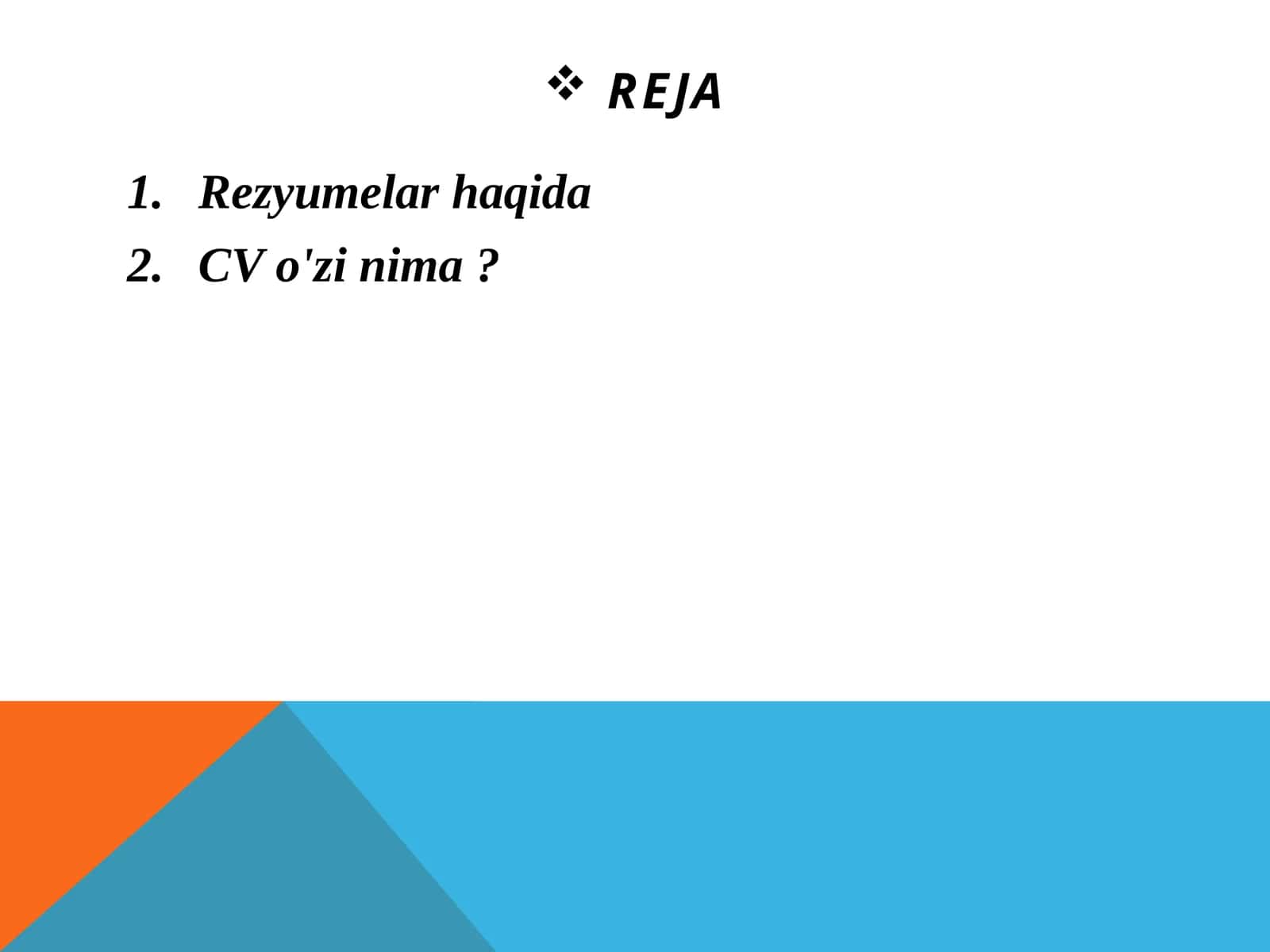 Rezyume 1