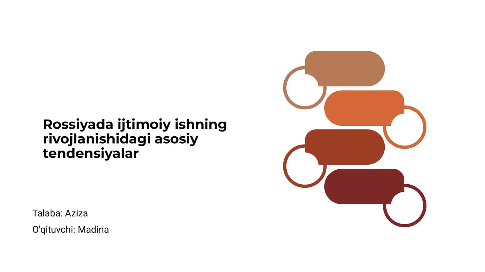 Rossiyada ijtimoiy ishning rivojlanishidagi asosiy tendensiyalar 1