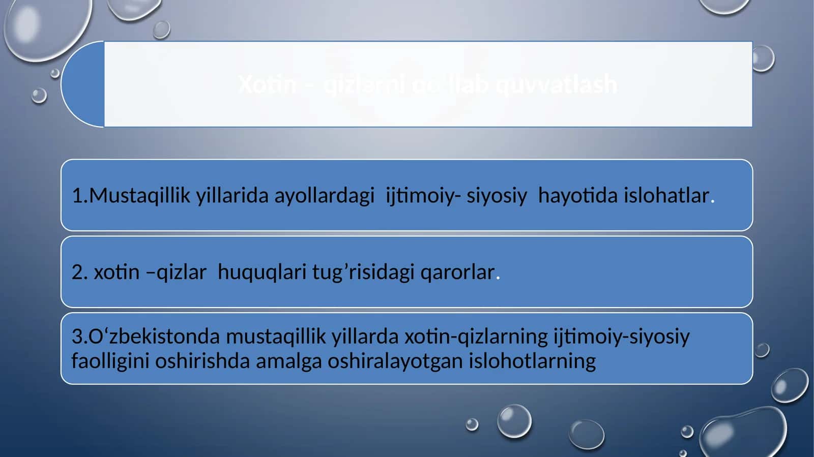 Xotin – qizlarni qo‘llab quvvatlash 1