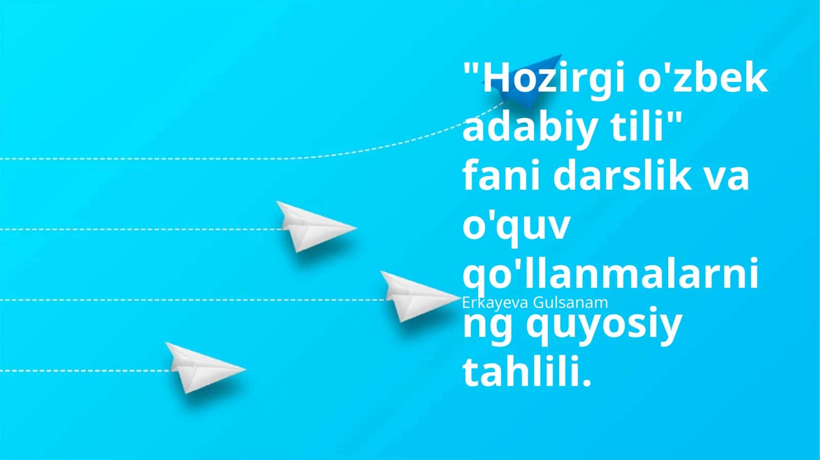 Zamonaviy Oʻzbek Adabiy Tilining Darsliklari va Qoʻllanmalarining Taqqoslash Tahlili 1