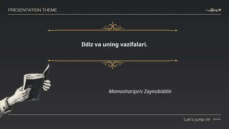 Ildiz va uning vazifalari. 1
