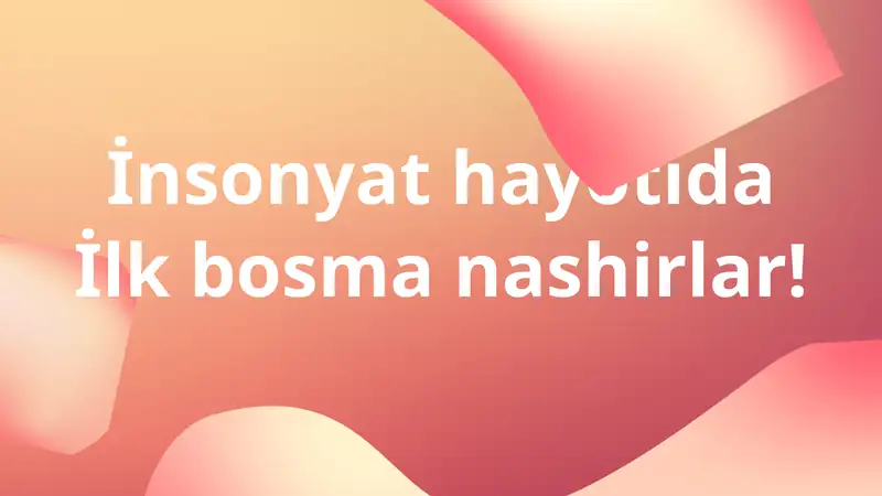 Gazetalar tarixi 1