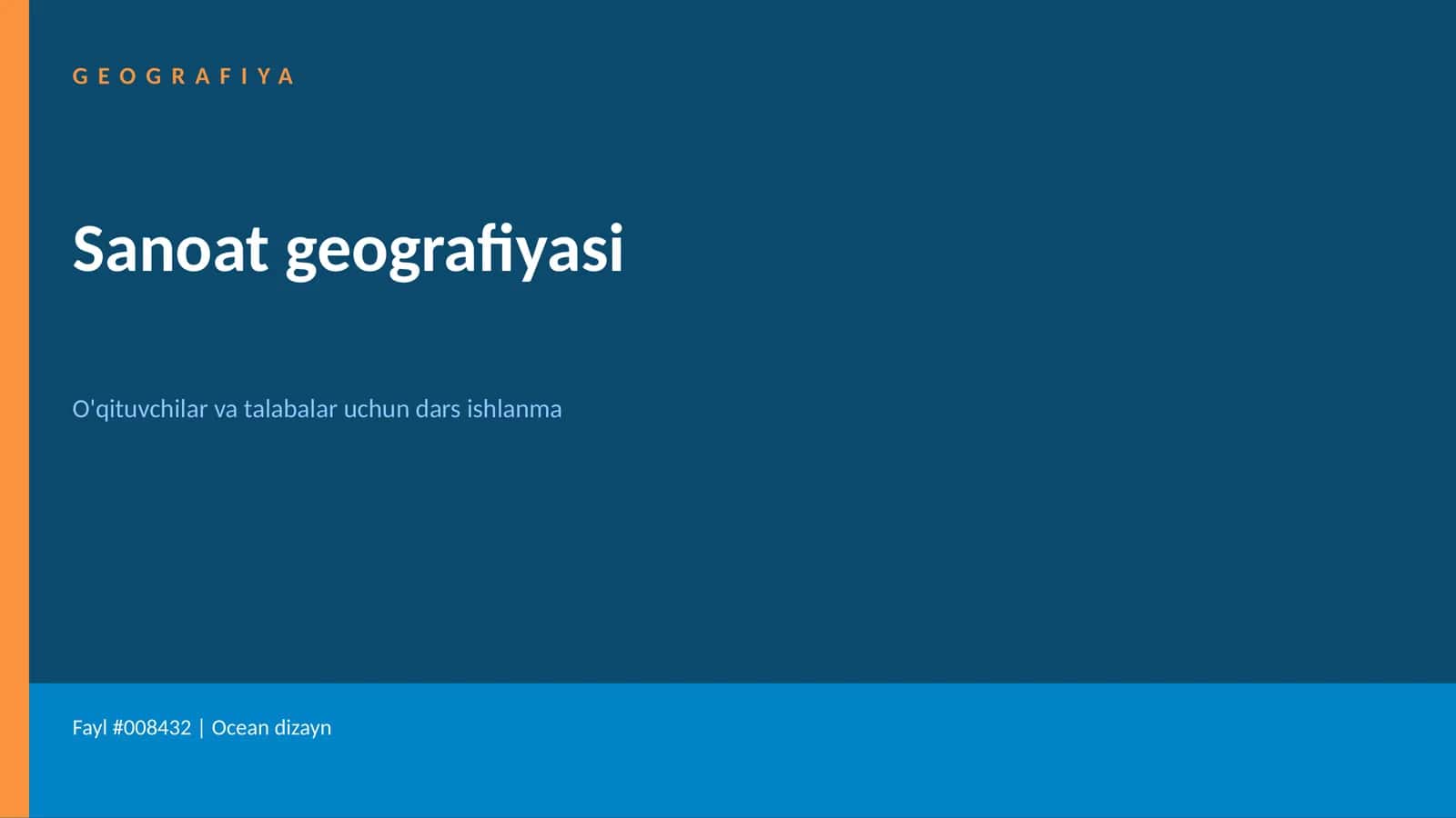 Sanoat geografiyasi 1