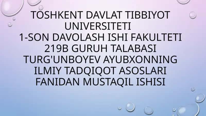 MA’LUMOTLARNING BIBLIOGRAFIK BAZASI VA UNING MOHIYATI 1