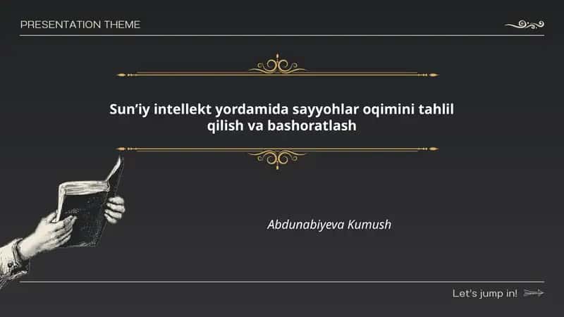 Sun'iy intellekt yordamida sayyohlar oqimini tahlil qilish va bashoratlash 1