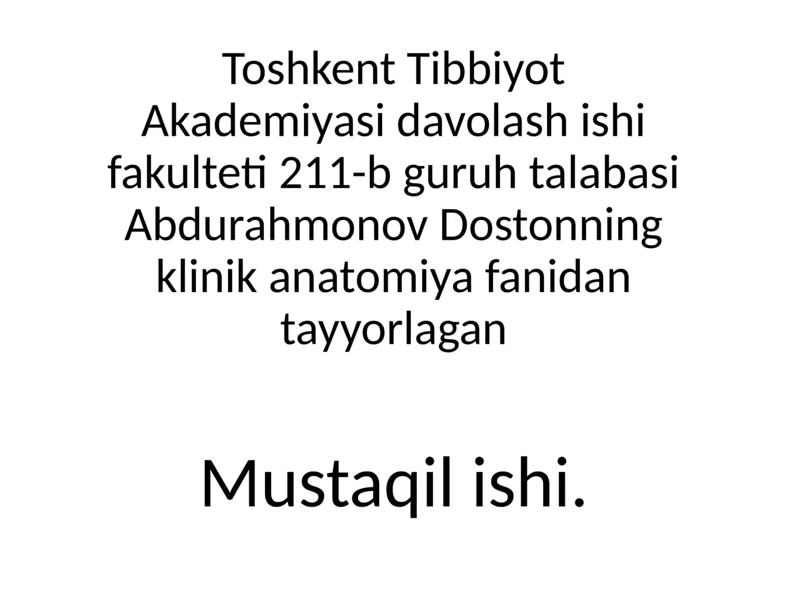 klinik anatomiya xirurgik ishlov 1