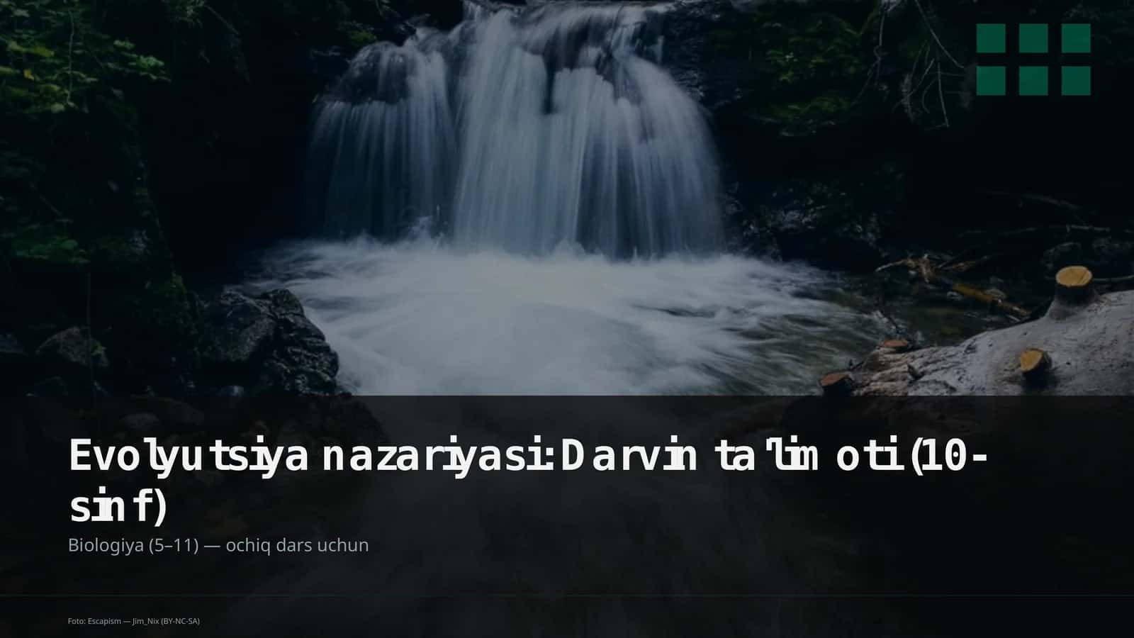 Evolyutsiya nazariyasi: Darvin ta'limoti (10-sinf) 1
