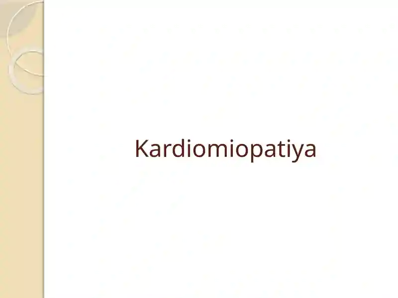 Kardiomiopatiya