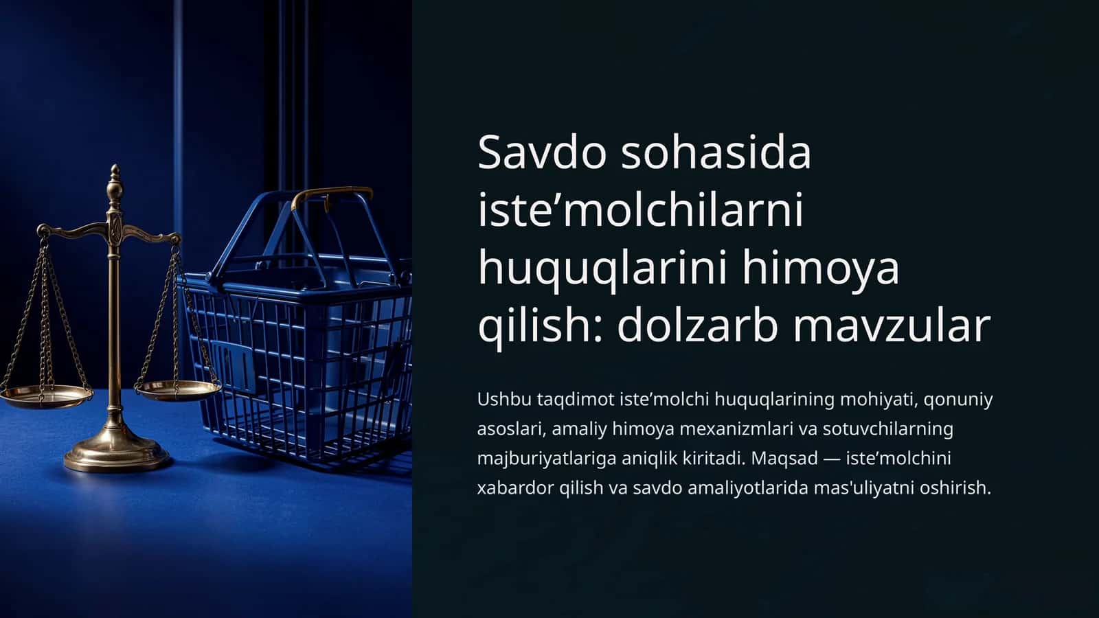 Savdo sohasida istemolchilar huquqlarini himoya qilish 1