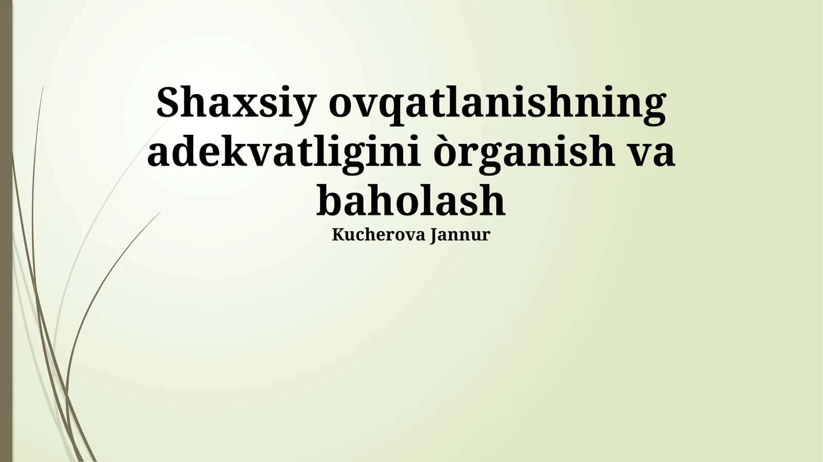 Shaxsiylashtirilgan ovqatlanishning samaradorligini baholash 1