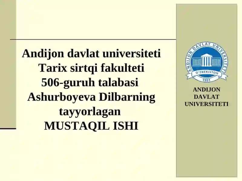 Ikkinchijahonurushi yillaridao’zbek xalqiningfashizm ustidanqozongan g`alabaga qo’shganhissasi