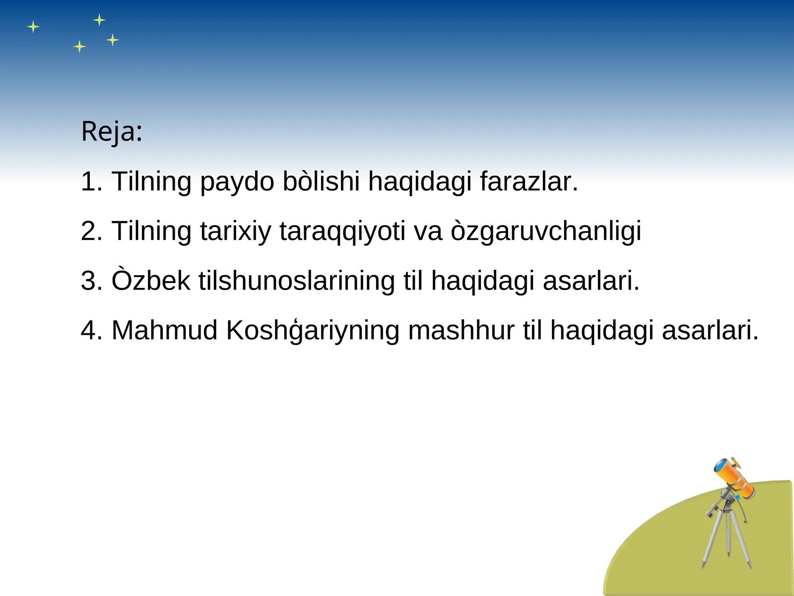Tilning tarixiy taraqqiyoti 1