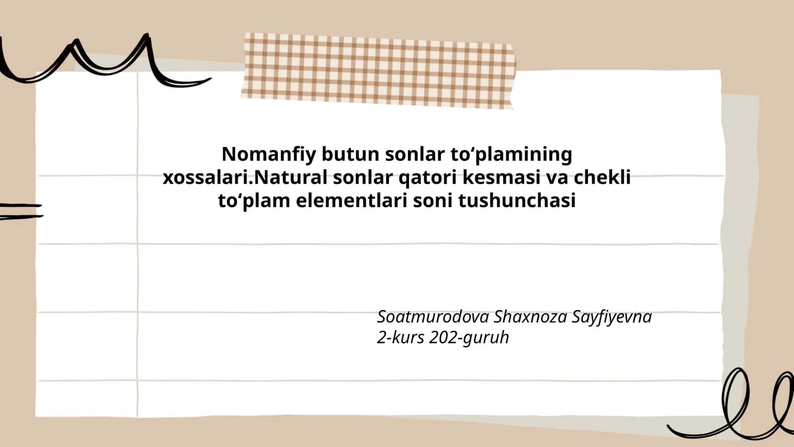 Nomanfiy butun sonlar toʻplamining xossalari 1