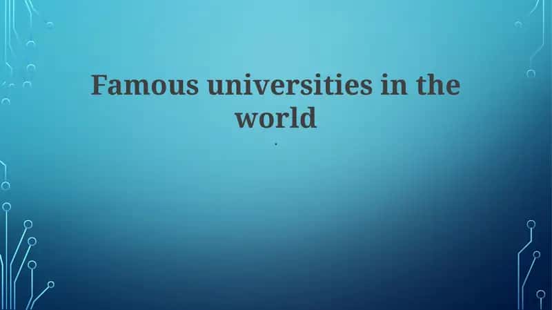 Defining Global Excellence: A Historical and Ranking Overview 1