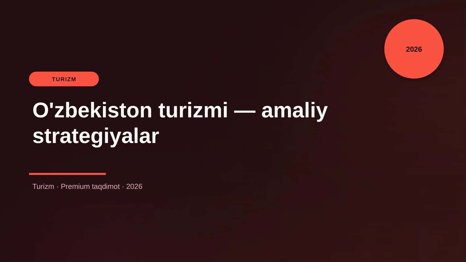 O'zbekiston turizmi — amaliy strategiyalar 1