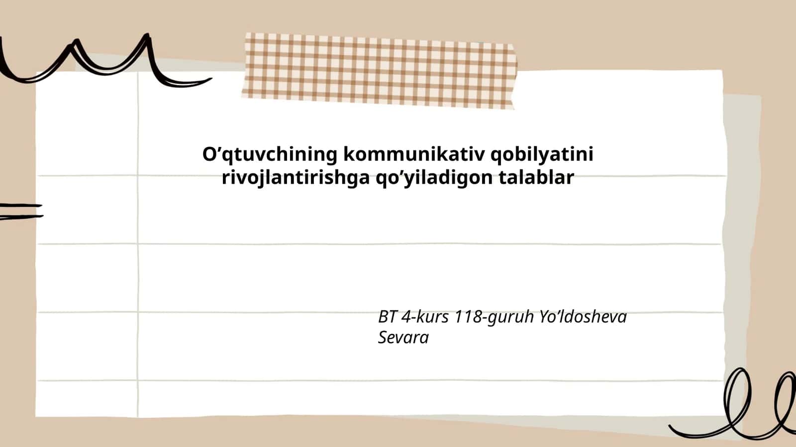 Oʼqtuvchining kommunikativ qobilyatini rivojlantirishga qoʼyiladigon talablar 1