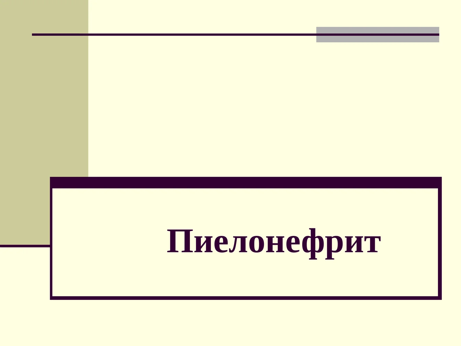 Пиелонефрит 1