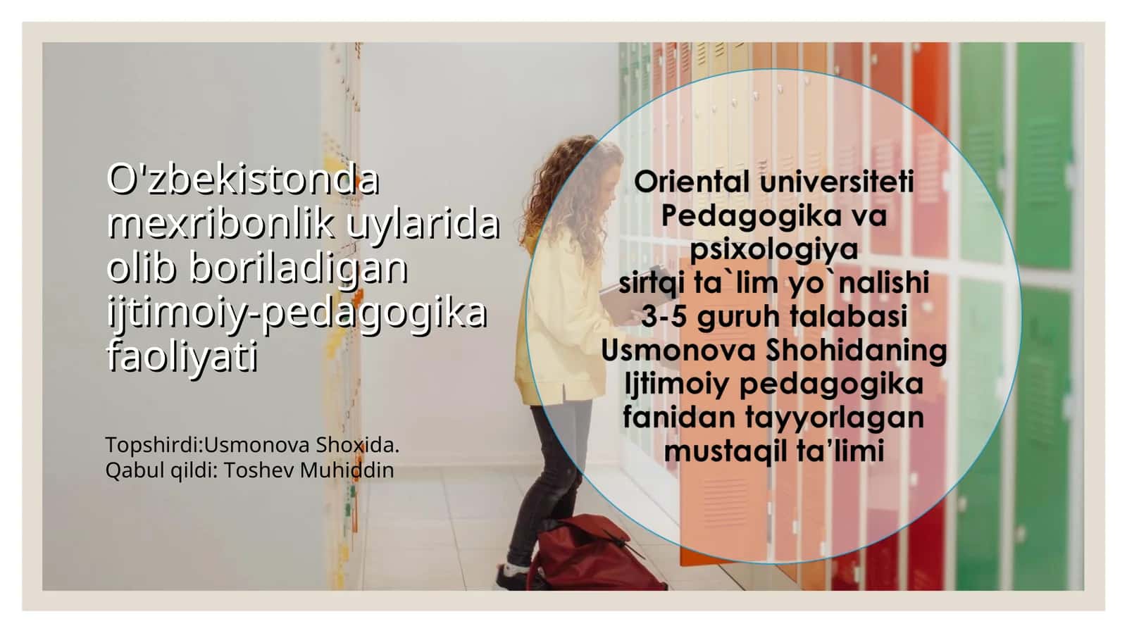 O'zbekistonda mexribonlik uylarida olib boriladigan ijtimoiy-pedagogika faoliyati 1