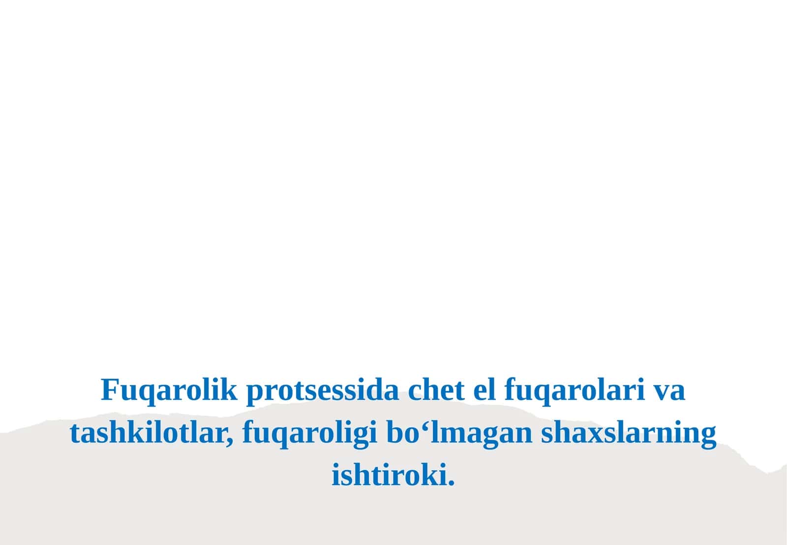 Fuqarolik Protsessida Chet El Fuqarolari Va Tashkilotlar 1