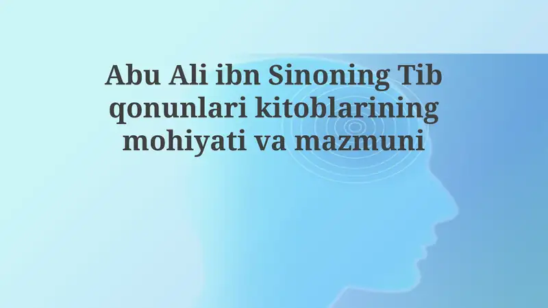 Abu Ali ibn Sino Tib qonunlari 1