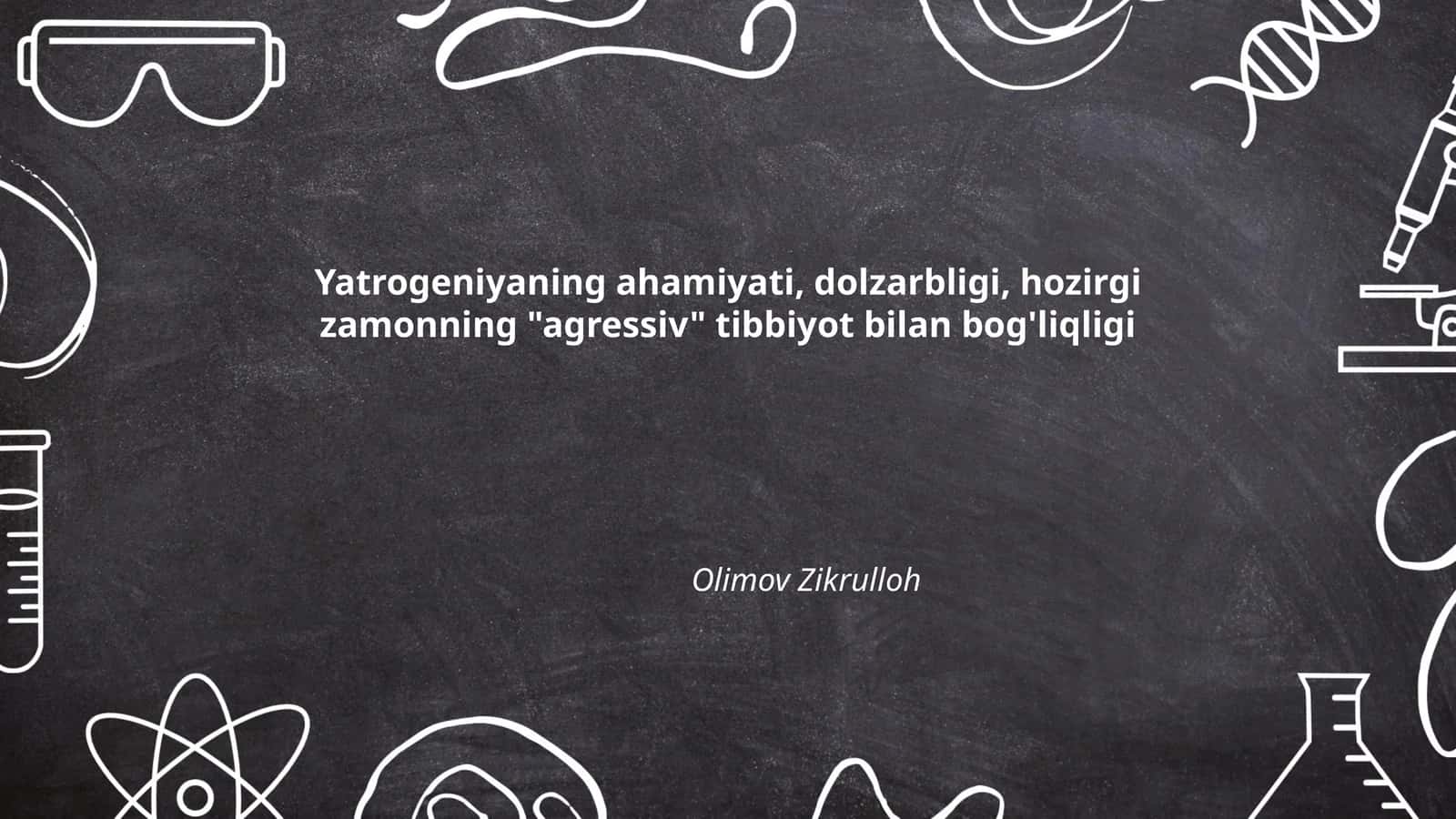 Yatrogeniyaning tibbiyotda roli 1