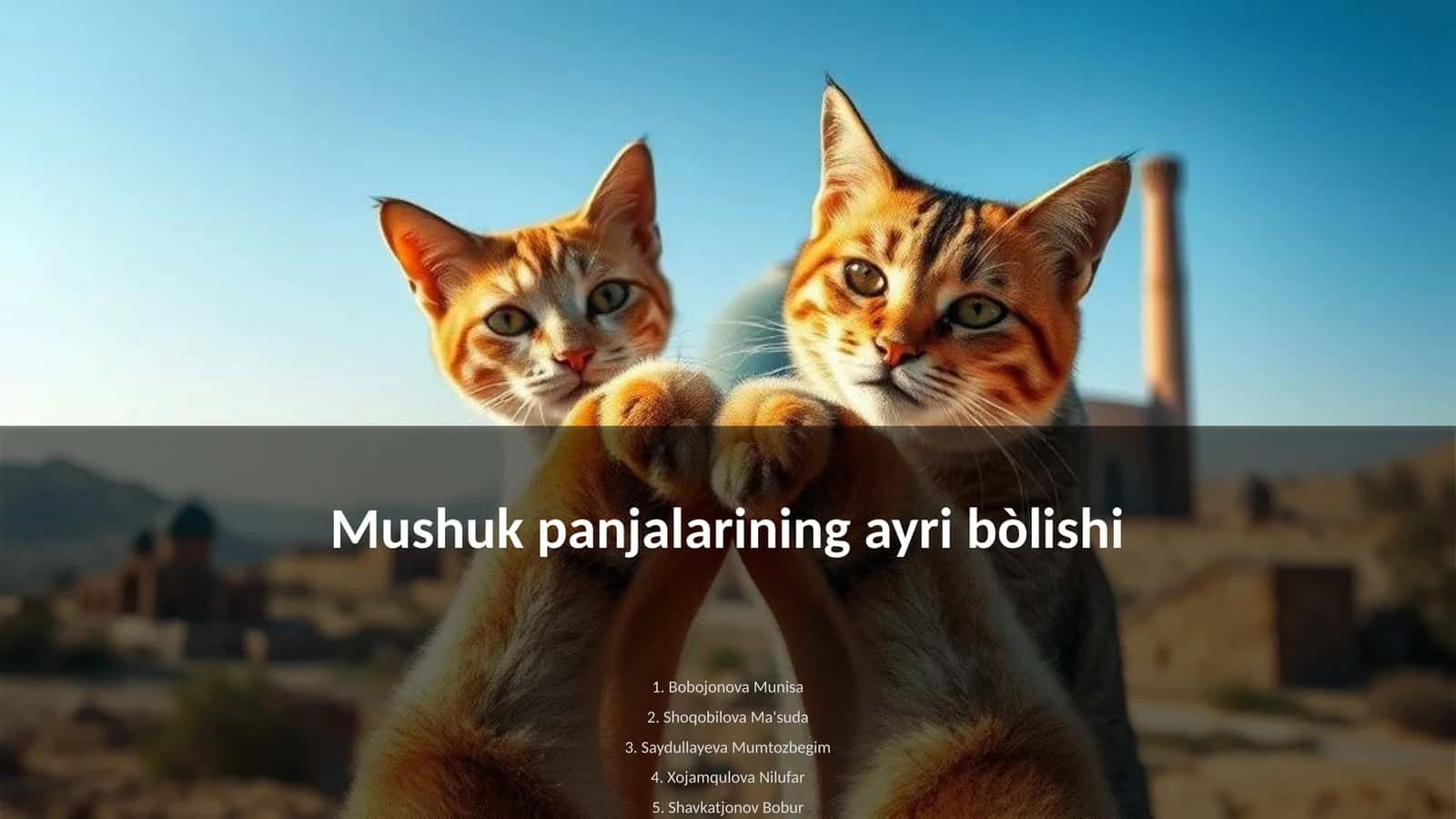 Mushuk panjalarining ayri bòlishi 1
