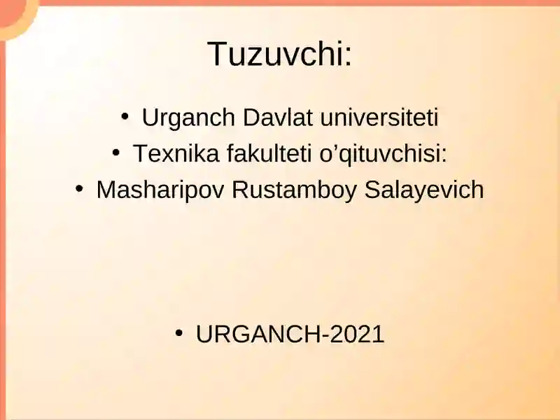 Zarrachaning O nuqtasiga nisbatan impuls momenti