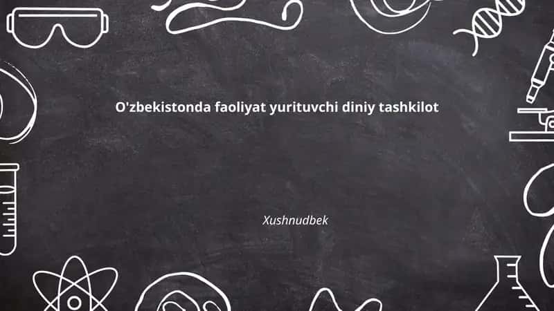 O'zbekistonda ro'yxatga olingan diniy tashkilotlar va ularning tasnifi 1