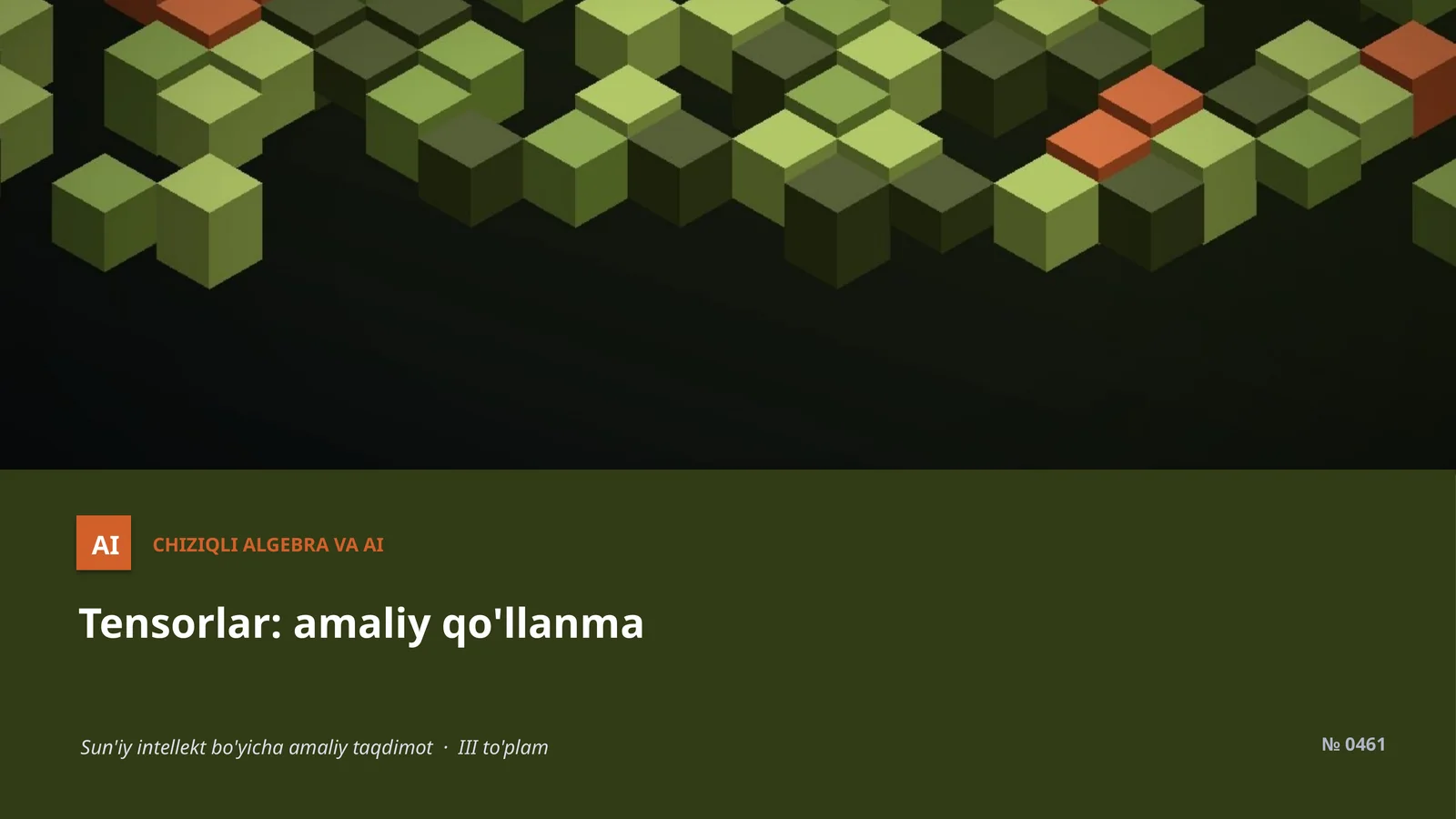 ChIZIQLI ALGEBRA VA AI 1