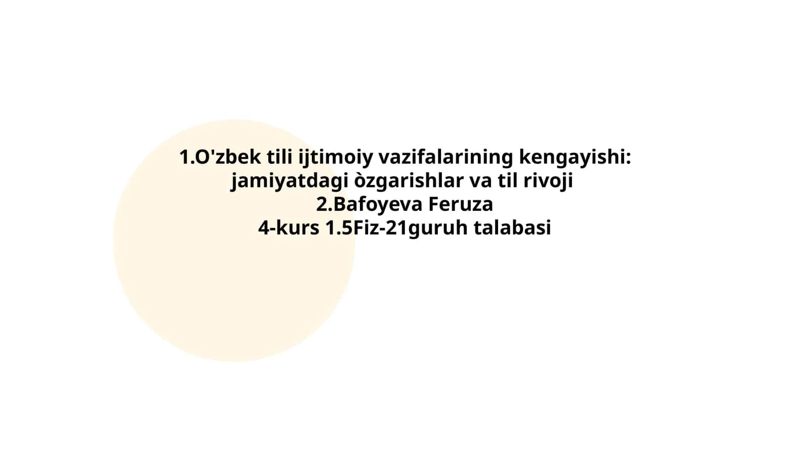 O'zbek tili ijtimoiy vazifalarining kengayishi: jamiyatdagi òzgarishlar va til rivoji 1