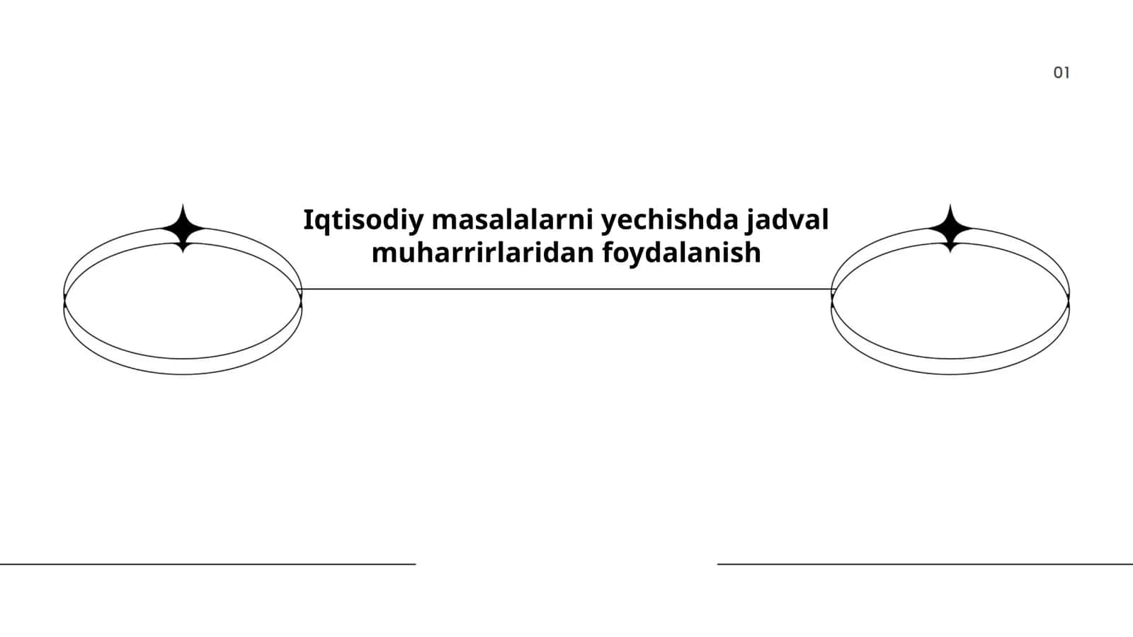 Jadval muharrirlari yordamida byudjet tuzish va tahlil qilish 1
