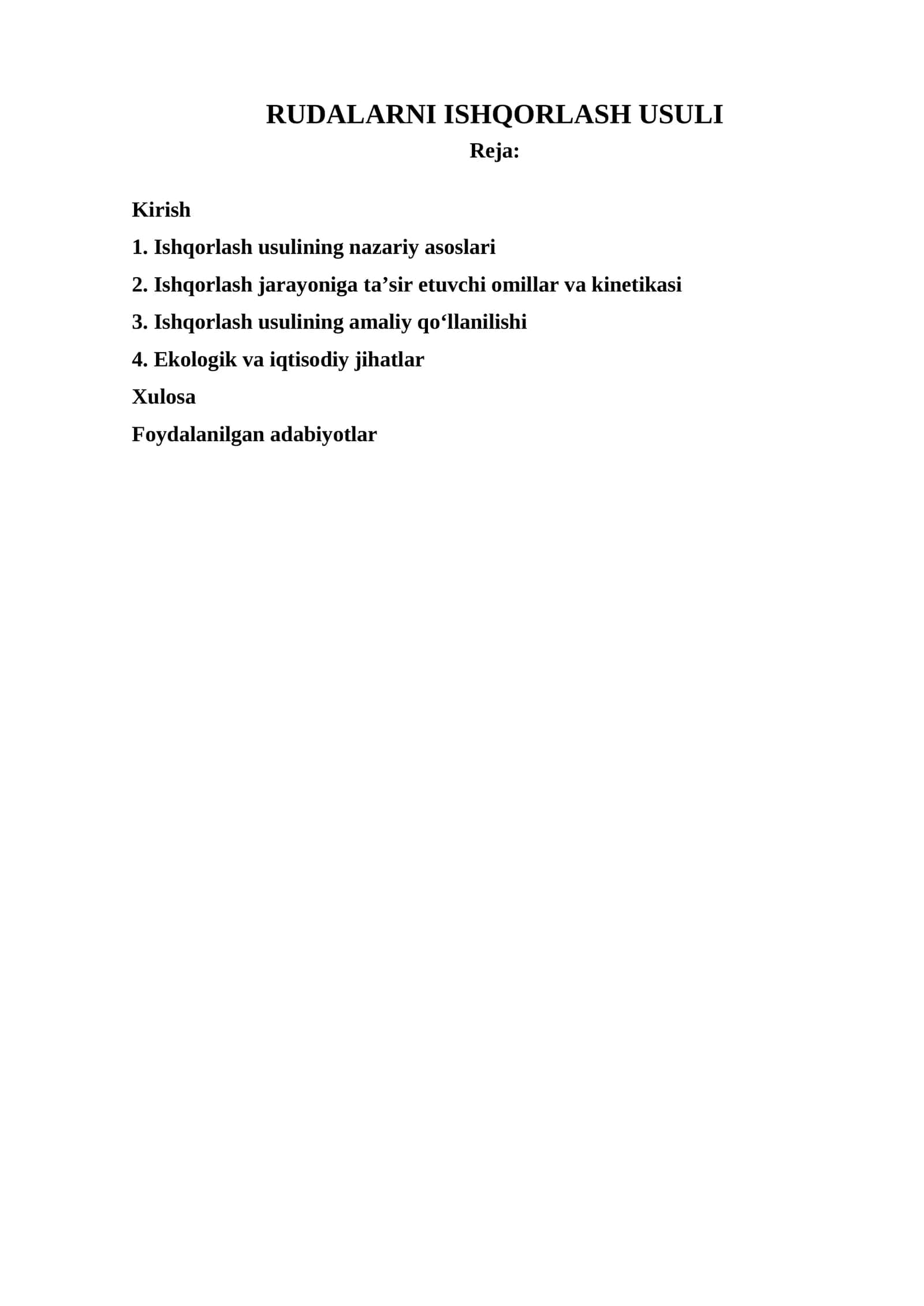 RUDALARNI ISHQORLASH USULI 1