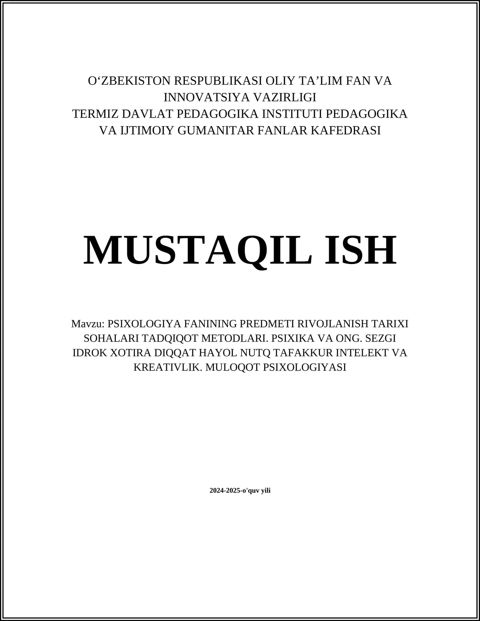 Psixologiya fanining predmeti 1