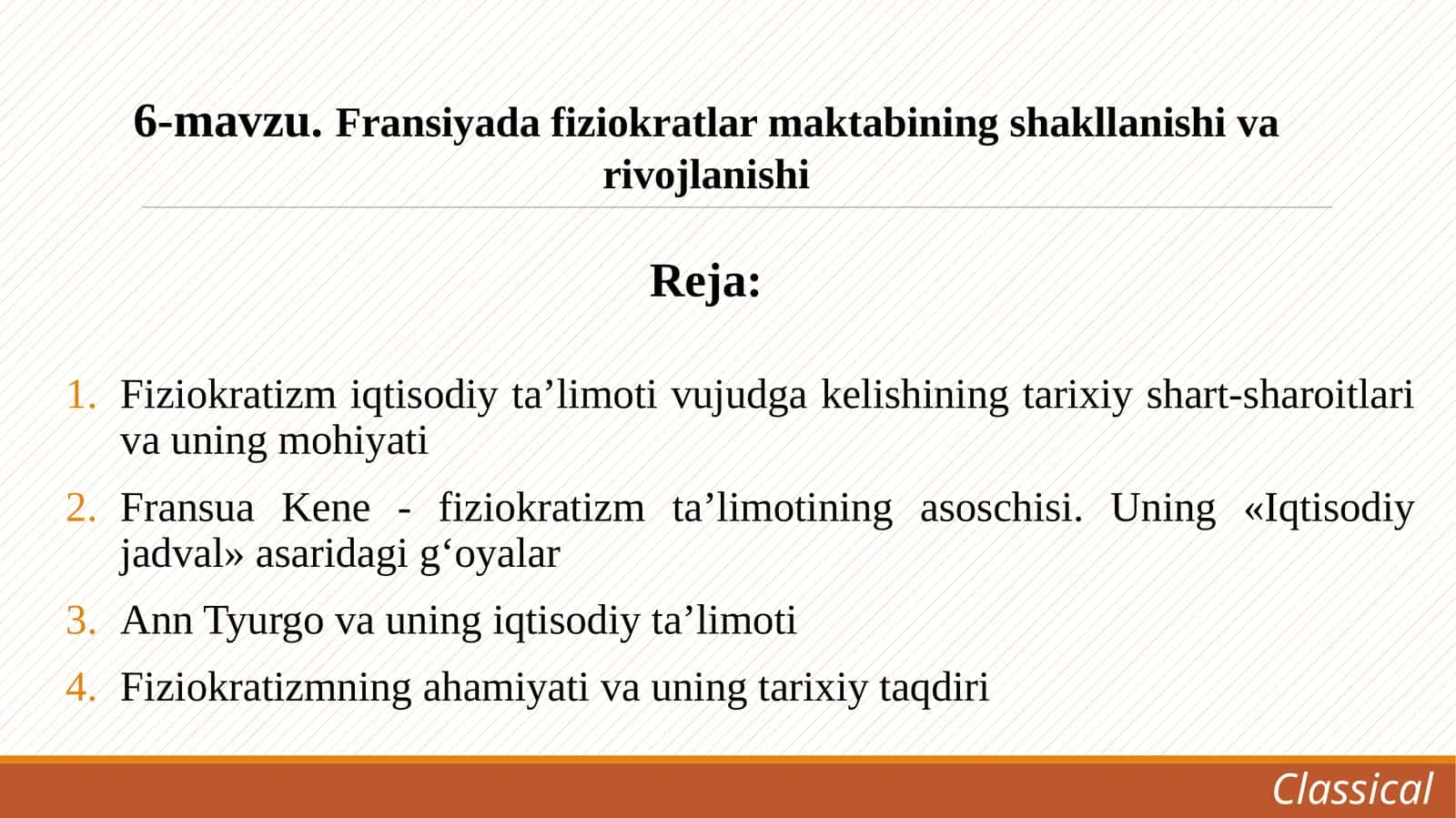 Fiziokratizmning ta'limotivujudga kelishi 1