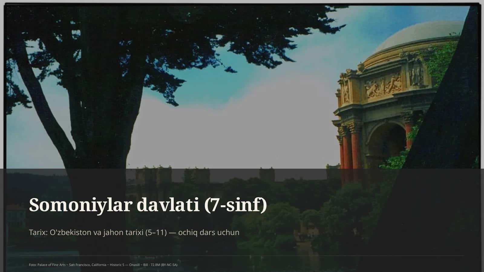 Somoniylar davlati (7-sinf) 1