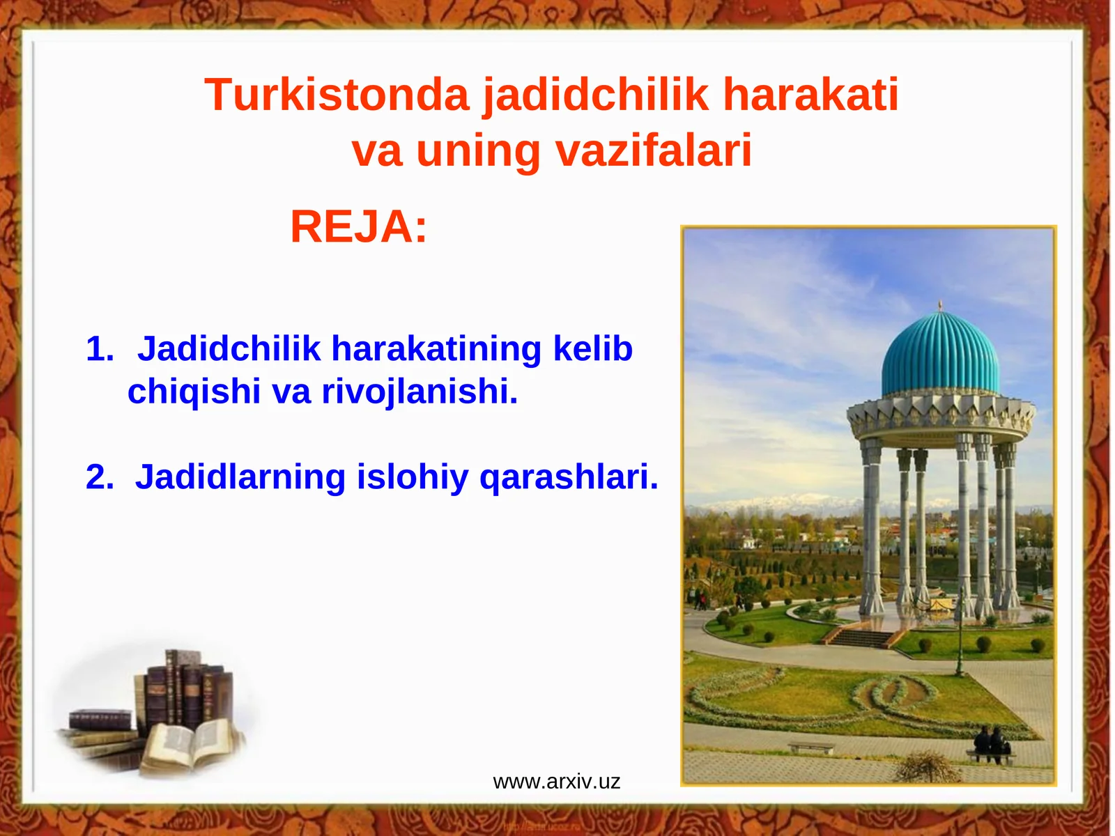 Jadidchilik harakati 1